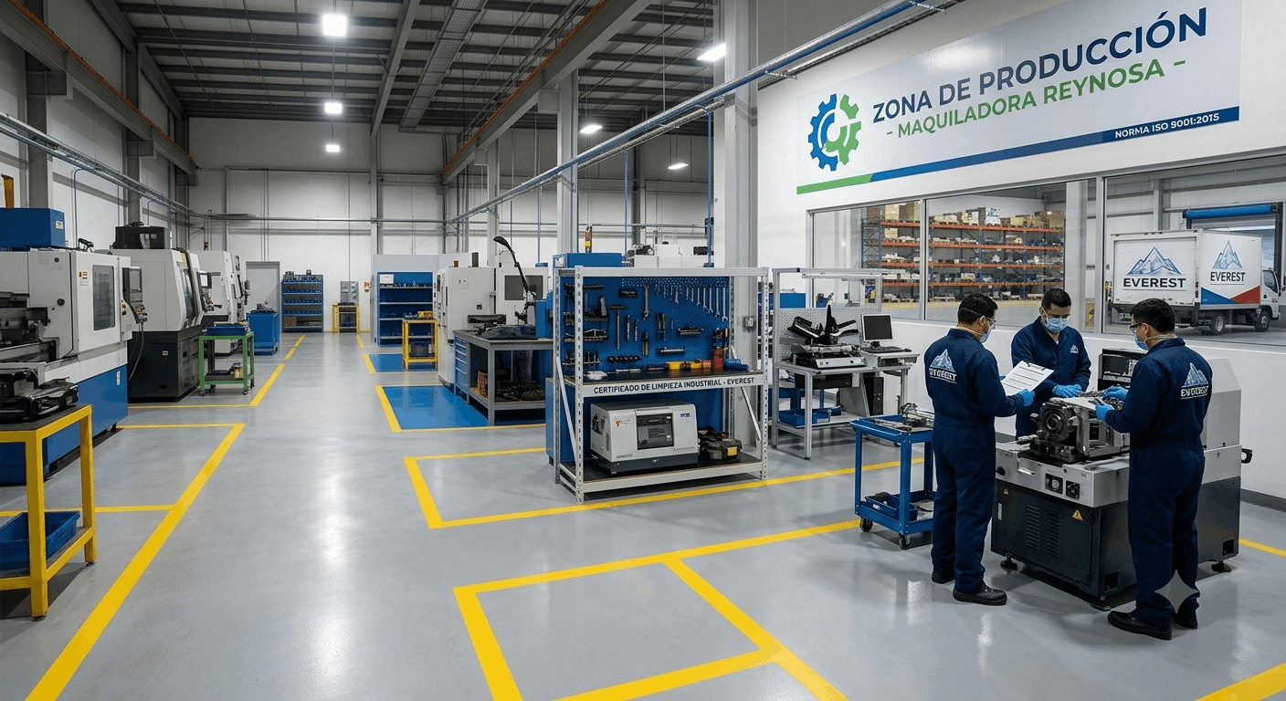 Cómo elegir una empresa de limpieza industrial para una maquiladora en Reynosa